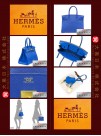 HERMES BIRKIN 30 (Pre-owned) - Bleu electrique / Blue electric, Togo leather, Ghw